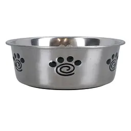 Миска для собак Nobby Heavy Spiral металева срібляста Ø 23,5x7,5 см 2,7 л 73467 - мініатюра 2