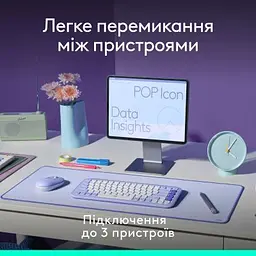 Комплект Logitech POP Icon Combo Bluetooth UA Graphite (920-013156) - мініатюра 8