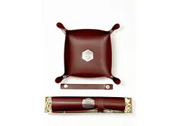 Настільна гра Планета Ігор Лоток для кубиків D20 (бургунді) (Dice tray D20 burgundy) (pi-dt009) - мініатюра 3