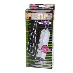 Помпа для пеніса з насадками Penis Pump 19 см прозорий - мініатюра 5