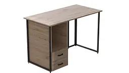 Комп'ютерний стіл Ferrum-decor Отто 75x120x60 чорний ДСП Дуб Сан-Марино 16мм (FRD-103574)