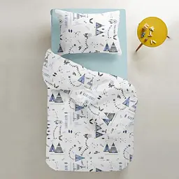 Дитяча постільна білизна в ліжечко DREAM WIGWAM CS1, блакитний (WigwamDream_LBlue_140) - мініатюра 2