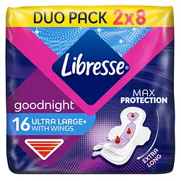 Гигиенические прокладки Libresse Ultra Goodnight Soft 16 шт.