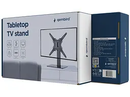 Настільна підставка під телевізор Gembird TVSD55S01 23–55 дюймів, чорна - мініатюра 8