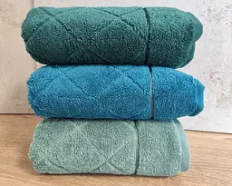 Набір махрових турецьких рушників Zeron 3 штуки 50х90 Microcotton Kilim Desen