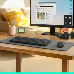Bluetooth Клавіатура Logitech MK250 Wireless Combo Graphite (920-013823) UA - мініатюра 2