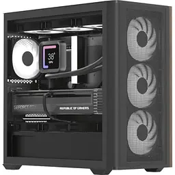 Корпус для ПК AeroCool D301A-G-BK-v2 Black (ACCS-DS03043.11)