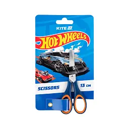 Ножиці Kite дитячі з гумовими вставками Hot Wheels 13 см (HW25-123)