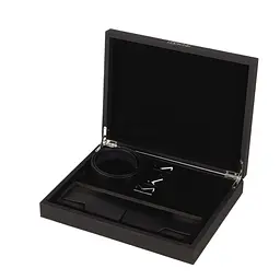 Маска на очі LOCKINK Blindfold Kit, чорна, натуральна шкіра, регульований обсяг - мініатюра 7