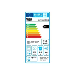 Сушильна машина Beko B3T68239MG - мініатюра 8