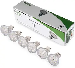 LED лампочка LEDGLE GU10 6.5w теплий білий 3000 K кут променя 120° - мініатюра 5