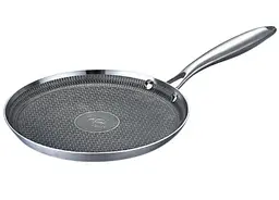 Сковорода блинная Bohmann Premium BP 4200-20 20 см профессиональная для блинов нержавеющая сталь 18/10