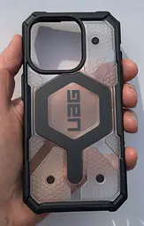 Оригінальний протиударний чохол UAG Pathfinder MagSafe для iPhone 15 Pro Clear Ice (114281114343) - мініатюра 8