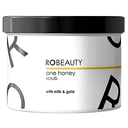 Медовий скраб для тіла з золотою сяючою пудрою OneHoney RoBeauty 550 мл
