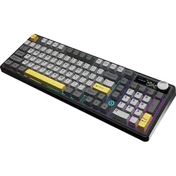 Клавіатура Ajazz AK980 V2 Gift Switch V2 Wireless/Bluetooth/USB UA Black/Grey/Yellow (AK980-V2-G-BGY) - мініатюра 6