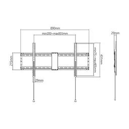 Кронштейн Gembird WM-90F-01 - миниатюра 2