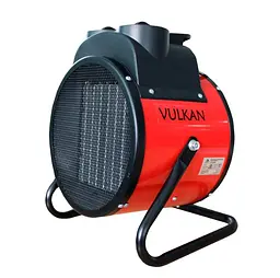 Електрична теплова гармата Vulkan 5,0 кВт, площа обігріву 60 кв.м., червоний/чорний (SL-PTC5000R)