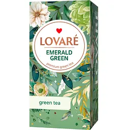 Чай зеленый Lovare Emerald Green 36 г (24 шт. х 1.5 г)