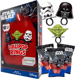 Кільце-льодяник Star Wars Candy Lollipop Rings 1шт, 12г - мініатюра 4