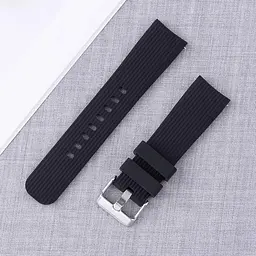 Ремінець BeWatch шириною 20 мм для Samsung Galaxy Watch 42 mm \ Galaxy Active Чорний (1012101) - мініатюра 8