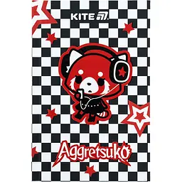 Книга записная Kite Aggretsuko AR25-199 А6 80 листов ячейка твердая обложка (AR25-199)