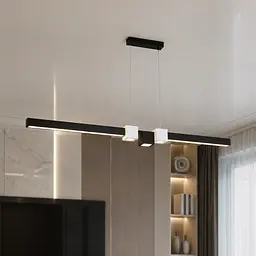 Сучасний підвісний LED світильник Diasha 7528/1000BK, чорний, 121 см, 28 W, 0-10 м2 - мініатюра 1