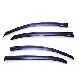 Дефлектори вікон вітровики Renault Megane II 2002-2009 Седан Скотч 3M Acryl-Auto