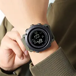 Чоловічий наручний годинник 2095AG Army Green Skmei acs0030296 - мініатюра 5