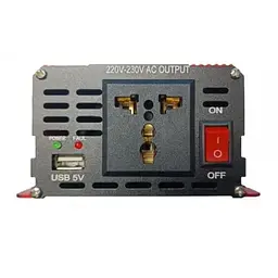 Інвертор перетворювач напруги з 12V на 220V XPRO 1500W червоний (MER-15280) - мініатюра 3