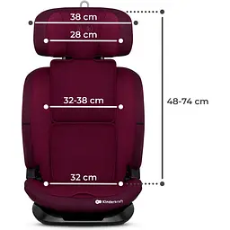 Автокрісло Kinderkraft Oneto3 i-Size Cherry Pearl бордове (KCONE300RED0000) - мініатюра 11