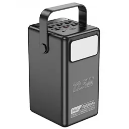 Батарея універсальна HOCO 100000mAh Endure 22.5W PD, QC, LED Lamp, Black (DB03 / 714721)