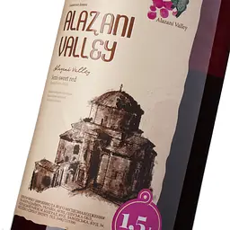 Напій винний Alazani Valley Bacche червоний напівсолодкий 1.5 л - мініатюра 6
