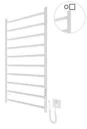 Електрична рушникосушарка HF Leeds 970x530 white matte 6.1.0804.06.WM, Білий матовий, універсальне (коннектор), Електронний