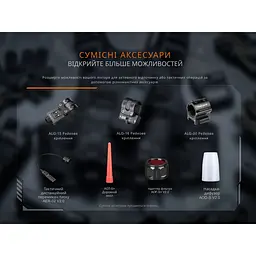 Ліхтар тактичний ручний Fenix PD35R ACE 2000 лм - мініатюра 20