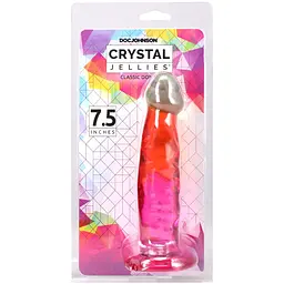 Ділдо Doc Johnson Crystal Jellies 7.5 Inch Rainbow, 19.1 см - мініатюра 5