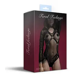 Збруя жіноча Feral Feelings Body Harness Black - мініатюра 3