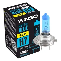 Автолампа WINSO H7 HYPER BLUE 4200K 55W PX26d (712740) - мініатюра 3