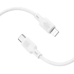 Дата кабель Borofone BX113 Lenny Type-C to Lightning 27W (1m) White - мініатюра 2