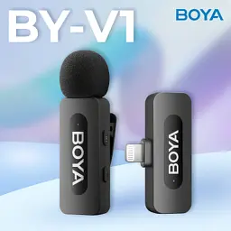 Микрофон Boya BY-V1 Lightning Black (BY-V1) - миниатюра 6