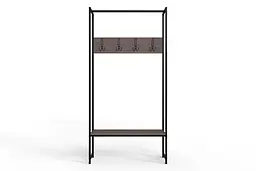 Вішалка модульна підлогова Ferrum-decor Треліс 12 180x90x38 чорний ДСП Дуб Сонома Трюфель 16мм (FRD-104311) - мініатюра 4