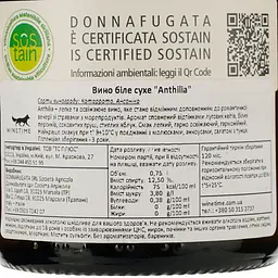 Вино Donnafugata Anthilia, біле, сухе, 12%, 0,75 л (8000013930868) - мініатюра 4