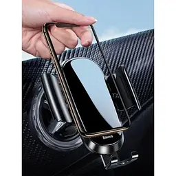 Автотримач Baseus Future Gravity Vehicle-mounted Holder Applicable to Round Air Outlet SUYL-BWL01 - мініатюра 3