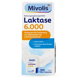 Біологічно активна добавка Mivolis Laktase 6.000, 100 шт