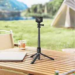 Штатив HOCO K101 Prestigio multifunctional tripod Black - мініатюра 7