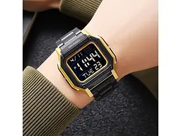 Чоловічий наручний годинник 2264BKGDBK Black-Gold-Black Skmei acs0030090 - мініатюра 5