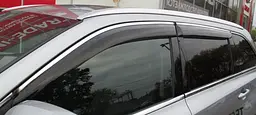 Дефлектори вікон вітровики для Peugeot 3008 2009- 5дв Хром молдинг - мініатюра 2