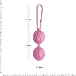 Вагінальні кульки Adrien Lastic Geisha Lastic Balls Mini Pink (S) діаметр 3.4 см 85 г - мініатюра 3