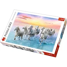Пазл Trefl Білі коні у галопі 500 ел. (37289)