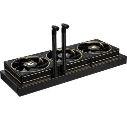 Система рідинного охолодження ID-Cooling DX360 GDL, Black/Gold, 3x AF-127-GDL, PWM, 500~2000±10%RPM, 29.9dB(A) Max, Intel: 1851/1700/1200/115x, AMD: AM4/AM5, до 350 Вт, 27 мм товщина радіатора - мініатюра 4
