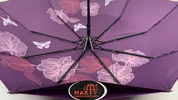 Жіноча складана парасолька напівавтомат Max 102 см фіолетова - мініатюра 5